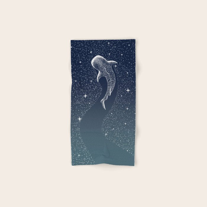 Star Eater COLOR GRAD -  turquoise Bath Towel Gallery Image 1