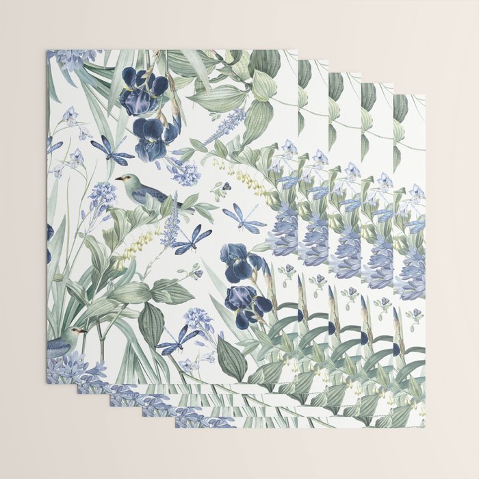 Beautiful Wildlife Garden Floral Wrapping Paper Gallery Image 3
