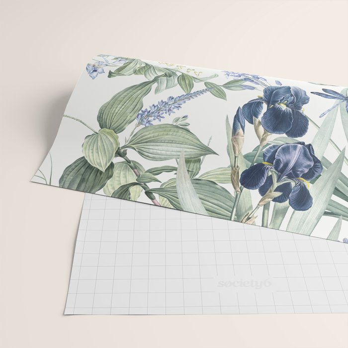 Beautiful Wildlife Garden Floral Wrapping Paper Gallery Image 2