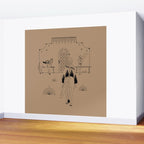 Last Stop - Tan & Black Wall Mural Gallery Image 2
