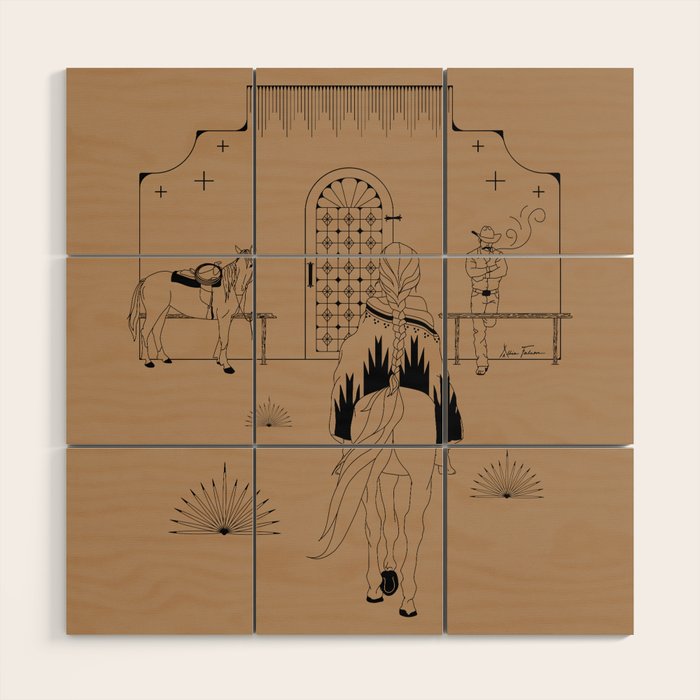 Last Stop - Tan & Black Wood Wall Art Gallery Image 1