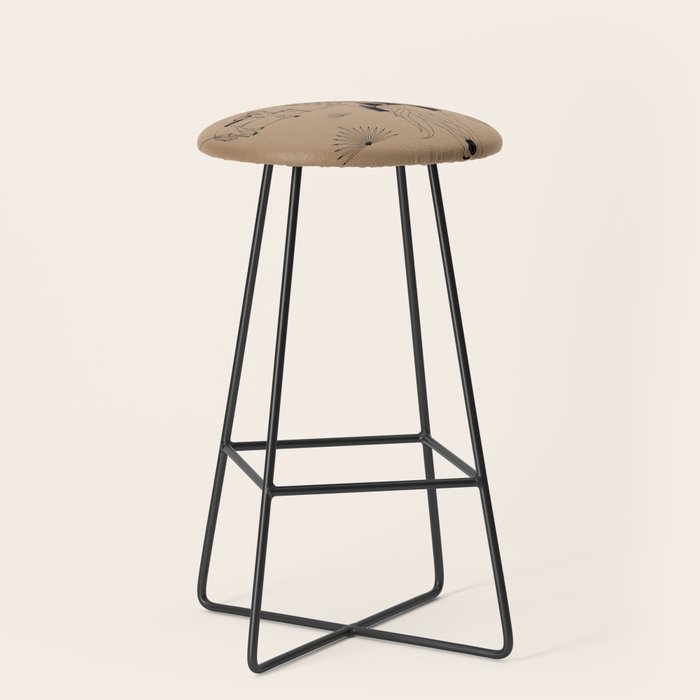 Last Stop - Tan & Black Stool Gallery Image 1
