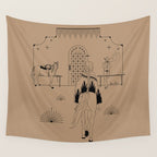 Last Stop - Tan & Black Wall Tapestry Gallery Image 4