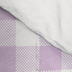 Lilac Plaid Gingham Print Comforter Gallery Image 4