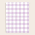 Lilac Plaid Gingham Print Notebook Gallery Image 4