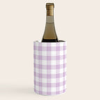 Lilac Plaid Gingham Print Wine Chiller Gallery Image 2