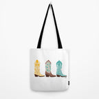 Cowboy Boots Illustration (Bright Palette) Tote Bag Gallery Image 2