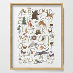 Woodland forest alphabet Serving Tray Gallery Image 1