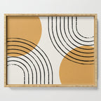 Sun Arch Double - Gold Serving Tray Gallery Image 1