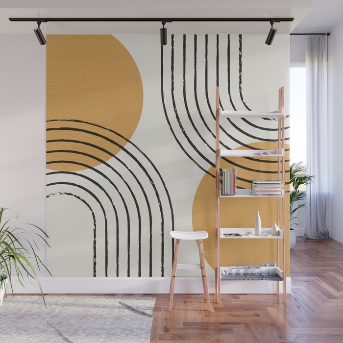 Sun Arch Double - Gold Wall Mural Gallery Image 1