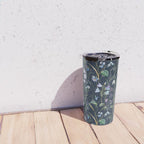 Vintage Bluebell & Snowdrop Navy Blue Floral Travel Mug Gallery Image 4