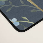 Vintage Bluebell & Snowdrop Navy Blue Floral Desk Mat Gallery Image 4