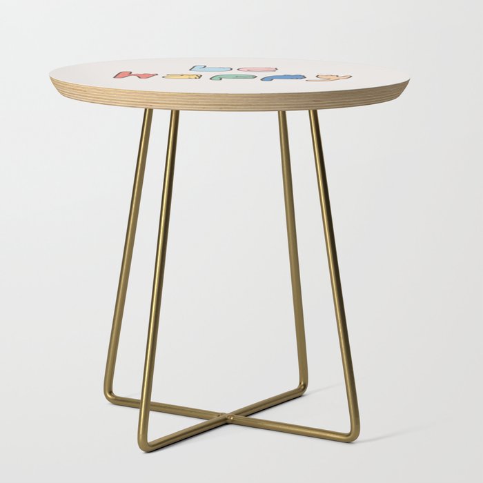 be happy cats typo Side Table Gallery Image 1