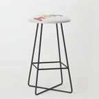 be happy cats typo Stool Gallery Image 1