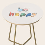 be happy cats typo Side Table Gallery Image 2