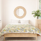 Cute Summer Floral Hand Painted Duvet Cover Gallery Image 3