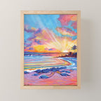 Poipu Turtles at Sunset Mini Art Print Gallery Image 1