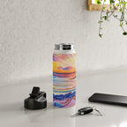 Poipu Turtles at Sunset Water Bottle Gallery Image 4