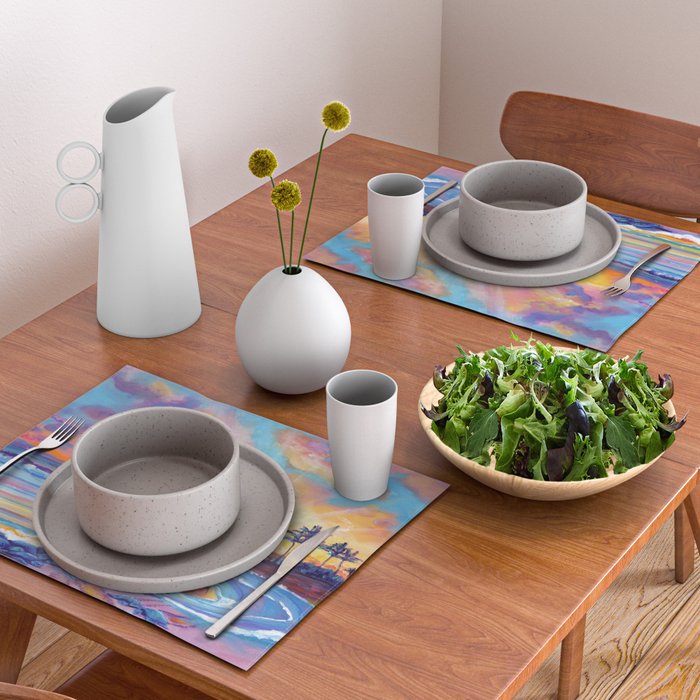 Poipu Turtles at Sunset Placemat Gallery Image 2