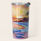 Poipu Turtles at Sunset Travel Mug Gallery Image 2
