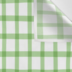 Green geometric plaid gingham pattern Wall Tapestry Gallery Image 3