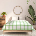 Green geometric plaid gingham pattern Comforter Gallery Image 3