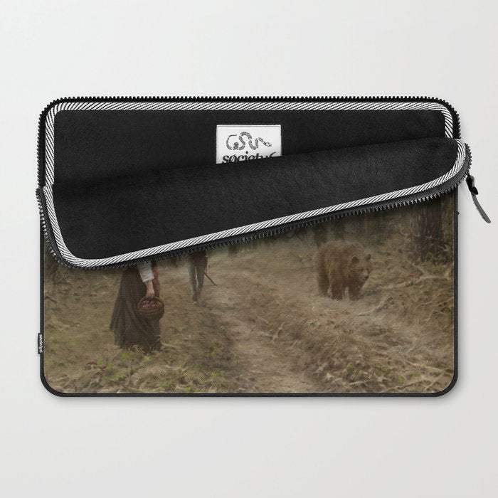 better watch out, he really likes mushrooms Laptop Sleeve Gallery Image 2