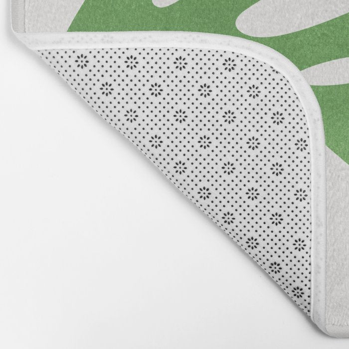 Green Leaf & Sun: Matisse Edition | Mid Century Series Bath Mat Gallery Image 2