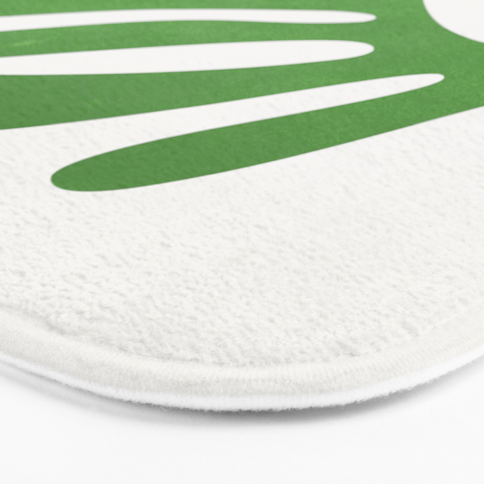 Green Leaf & Sun: Matisse Edition | Mid Century Series Bath Mat Gallery Image 3