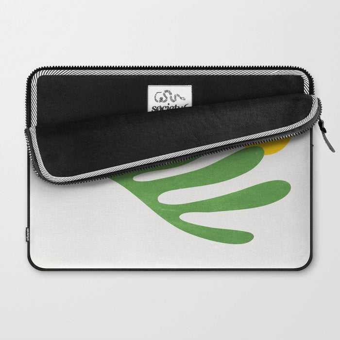 Green Leaf & Sun: Matisse Edition | Mid Century Series Laptop Sleeve Gallery Image 2