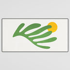 Green Leaf & Sun: Matisse Edition | Mid Century Series Desk Mat Gallery Image 3