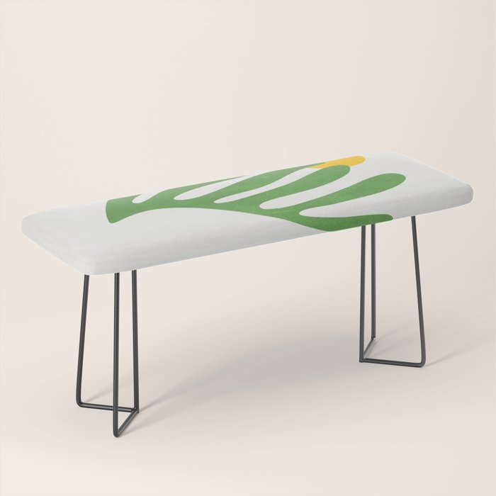 Green Leaf & Sun: Matisse Edition | Mid Century Series Bench Gallery Image 1