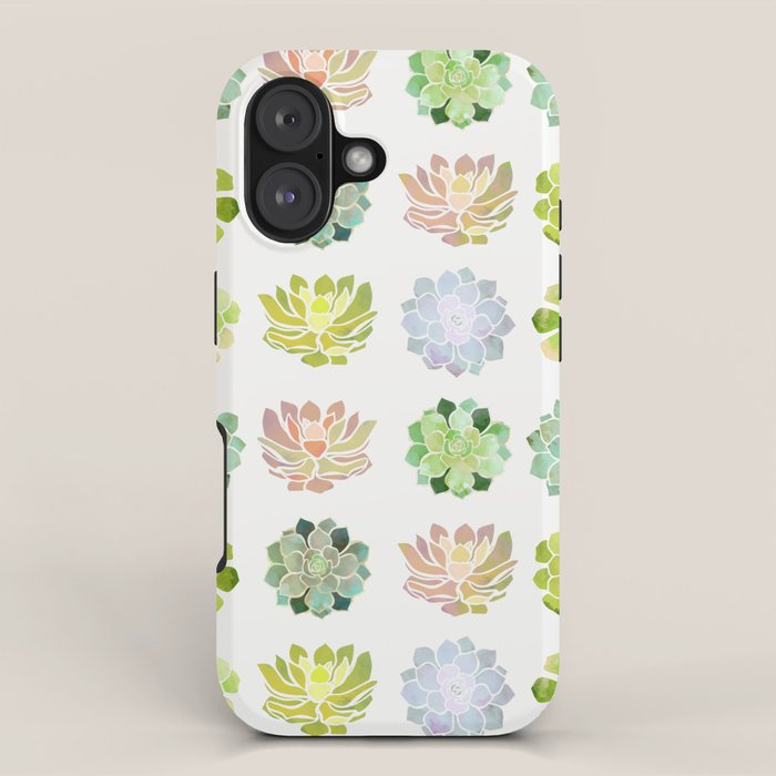 Spring Succulents iPhone Case Gallery Image 1