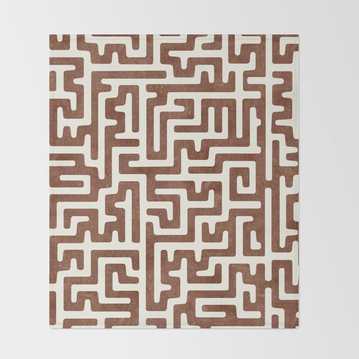 maze in brandywine Throw Blanket Gallery Image 2