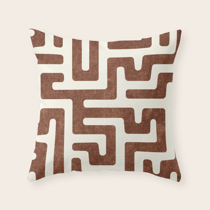 maze in brandywine Throw Pillow Gallery Image 1