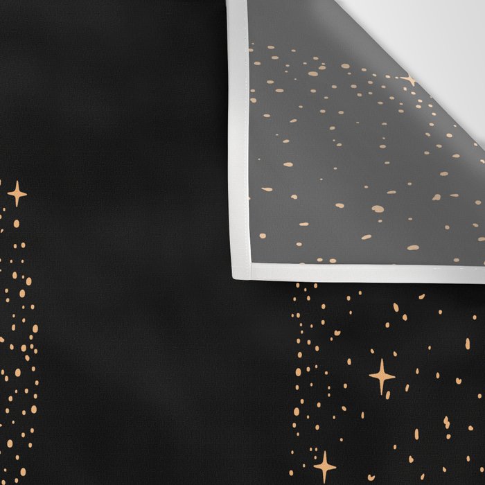 Starry Whale - Dark GOLD Version Wall Tapestry Gallery Image 3