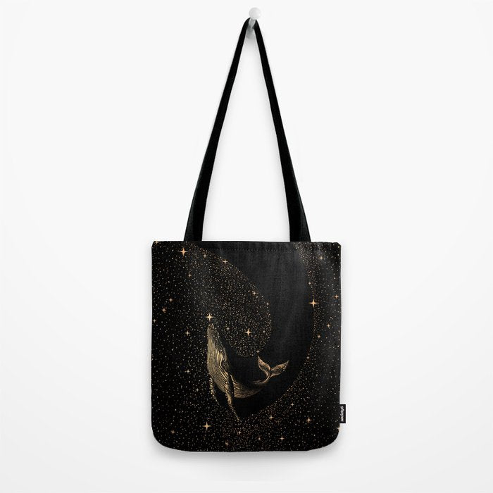 Starry Whale - Dark GOLD Version Tote Bag Gallery Image 2