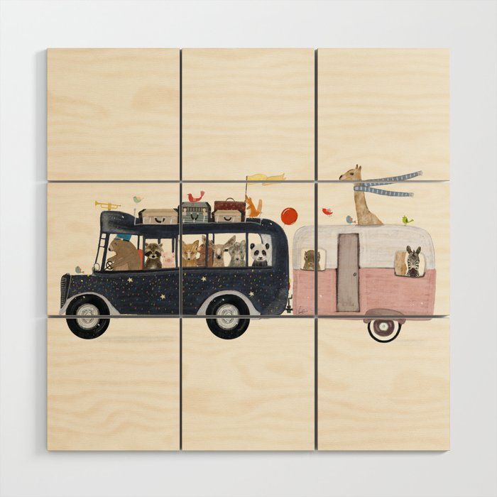 the magical mystery tour Wood Wall Art Gallery Image 1