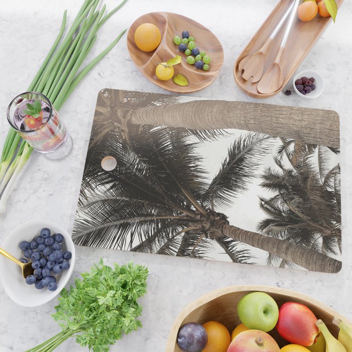 Tropical Breeze and Palm Trees Cutting Board Gallery Image 2
