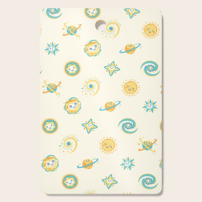Pastel space pattern Cutting Board Gallery Image 1