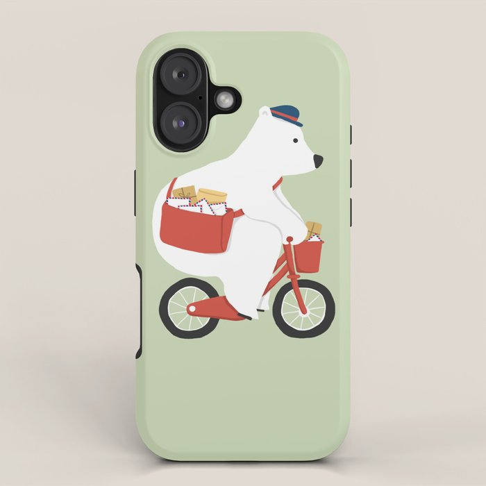 Polar bear postal express iPhone Case Gallery Image 1