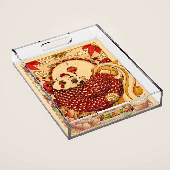 Year of the Rooster Acrylic Tray Gallery Image 1