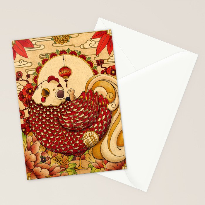 Year of the Rooster Stationery Card Gallery Image 2