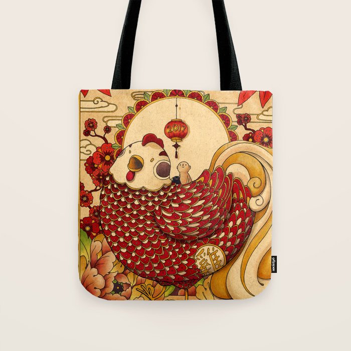 Year of the Rooster Tote Bag Gallery Image 1