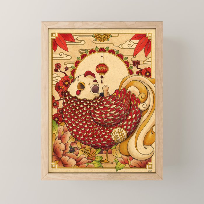 Year of the Rooster Mini Art Print Gallery Image 1