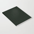 Houndstooth (black and dark green) Notebook Gallery Image 2