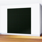 Houndstooth (black and dark green) Wall Mural Gallery Image 2