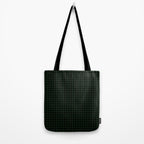 Houndstooth (black and dark green) Tote Bag Gallery Image 2