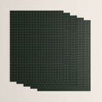 Houndstooth (black and dark green) Wrapping Paper Gallery Image 3
