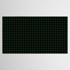 Houndstooth (black and dark green) Tablecloth Gallery Image 2